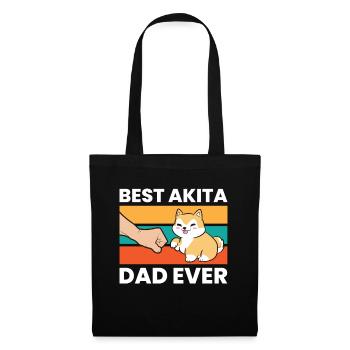 Best Akita Dad Ever Pet Akita Dog - Tote Bag - black - Front