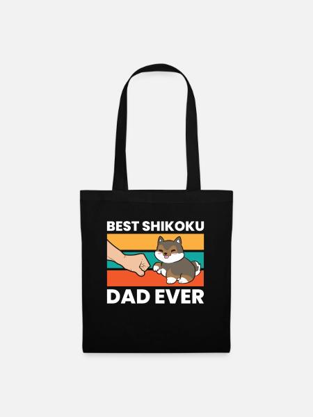Best Shikoku Dad Ever Kochi Ken Dog Japan Shikoku - Tote Bag - black