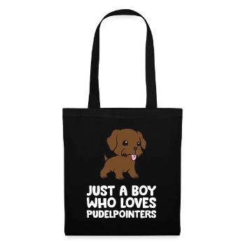 Just a Boy Who Loves Pudelpointers - Stoffbeutel - Schwarz - Vorne