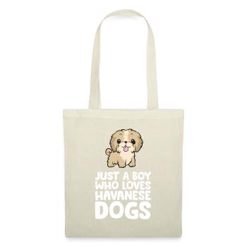 Juste un garçon qui aime les chiens havanais - Sac en tissu - nature - Devant