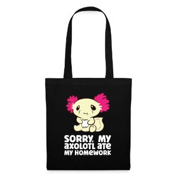 Axolotl Pet Homework Sorry My Axolotl Ate My - Tote Bag - black - Front
