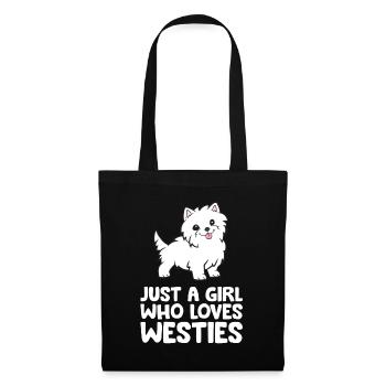 Just a Girl Who Loves Westies - Tote Bag - black - Front