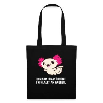 This Is My Human Costume I'm Really An Axolotl - Tote Bag - black - Front