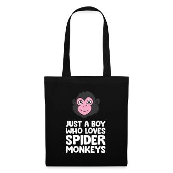 Just a Boy Who Loves Spider Monkeys - Tote Bag - black - Front