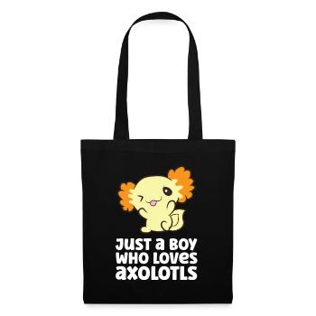 Juste un garçon qui aime Axolotls - Sac en tissu - noir - Devant