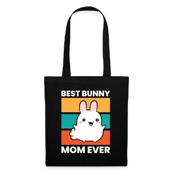 Meilleure maman jamais mignonne lapin maman - Sac en tissu - noir - Devant