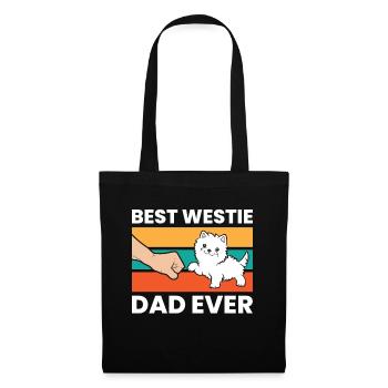 Best Westie Dad Ever - Tote Bag - black - Front
