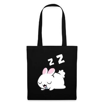 Lapin endormi Pyjama Lapin endormi - Sac en tissu - noir - Devant