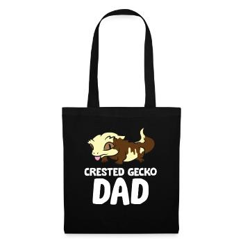 Crested Gecko Dad Lizard Reptile Father Crested - Tote Bag - black - Front