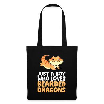 Juste un garçon qui aime les dragons barbus - Sac en tissu - noir - Devant