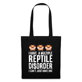 I Have Multiple Reptile Disorder I Can't Just - Tote Bag - black - Front