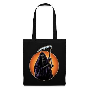 Horreur Mort Faux Scary Squelette Cadeau d’Halloween - Sac en tissu - noir - Devant