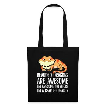 Les dragons barbus sont fantastiques Je suis fantastique - Sac en tissu - noir - Devant