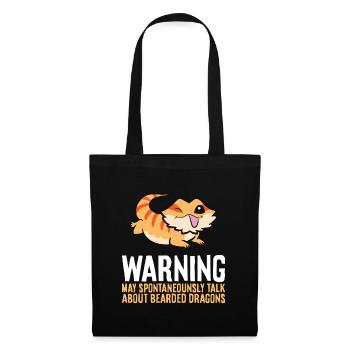 Bearded Dragon Reptile Will Talk About Bearded - Tote Bag - black - Front