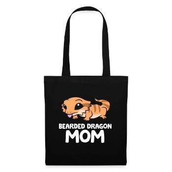 Bearded Dragon Mom Lizard Reptile Mother Bearded - Tote Bag - black - Front