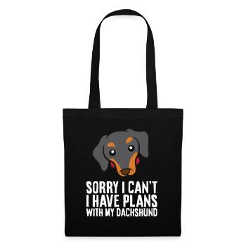 Malheureusement, je ne peux pas, j’ai des projets avec mon - Sac en tissu - noir - Devant
