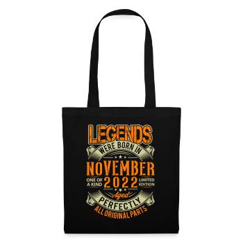 2022 November Birthday Legend - Tote Bag - black - Front