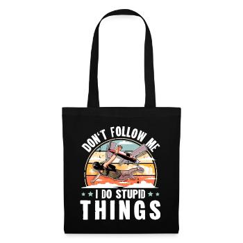 Skydiving Parachuting Parachute - Tote Bag - black - Front