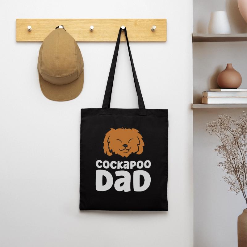 Cockapoo Dog Papa Cockapoo Dad Tote Bag