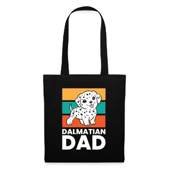 Dalmatian Dog Papa Dalmatian Dad - Tote Bag - black - Front