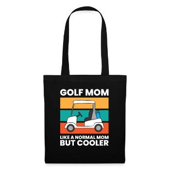 Maman de golf comme une maman normale mais plus cool drôle golf - Sac en tissu - noir - Devant