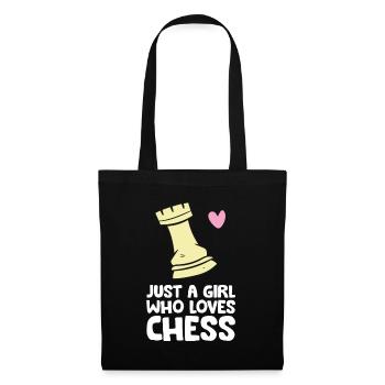 Just a Girl Who Loves Chess - Tote Bag - black - Front