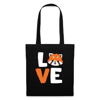 Red Panda Love Animal Red Panda Lover - Tote Bag - black - Front