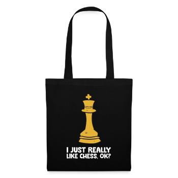 I Just Really Like Chess, Ok? Chess Player - Tote Bag - black - Front