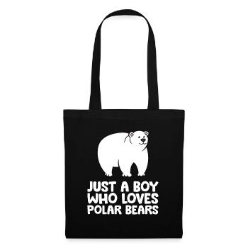 Just a Boy Who Loves Polar Bears - Tote Bag - black - Front