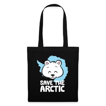 Sauver le réchauffement climatique de l’Arctique - Sac en tissu - noir - Devant