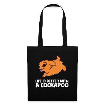 Life Is Better With A Cockapoo - Tote Bag - black - Front