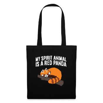 Cute Red Panda My Spirit Animal Is A Red Panda - Tote Bag - black - Front
