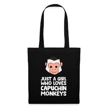 Just a Girl Who Loves Capuchin Monkeys - Tote Bag - black - Front