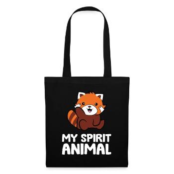 Red Panda Lover My Spirit Animal Kawaii Red Panda - Tote Bag - black - Front
