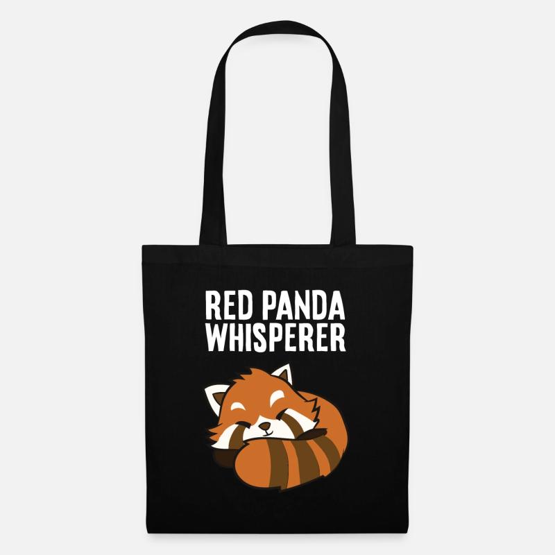 Roter Panda-Liebhaber Roter Panda-Flüsterer Süßer - Stoffbeutel - Schwarz