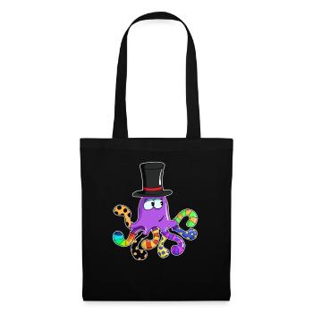 Funny Special Sea Animal Socktopus Colorful - Stoffbeutel - Schwarz - Vorne