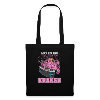 Let's Get This Party Kraken DJ Mode Melodious - Stoffbeutel - Schwarz - Vorne