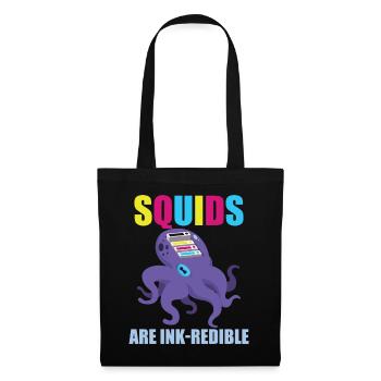 Squids Are Ink-redible Funky Sea Artists - Stoffbeutel - Schwarz - Vorne