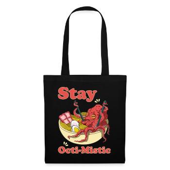 Stay Octi-Mistic Noodly Squid Get Into Ramen - Stoffbeutel - Schwarz - Vorne