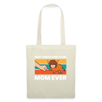Scottish Highland Cattle Mama Best - Sac en tissu - nature - Devant