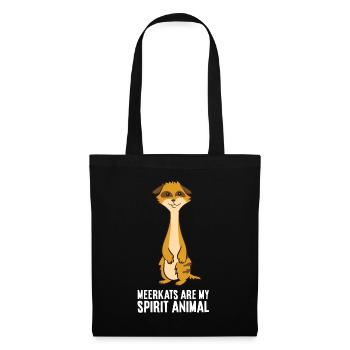 Meerkats Are My Spirit Animal Cute Meerkat - Tote Bag - black - Front