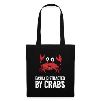 Crab Easily Distracted By Crabs - Tote Bag - black - Front