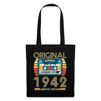 Vintage birthday gift 1942 - Tote Bag - black - Front