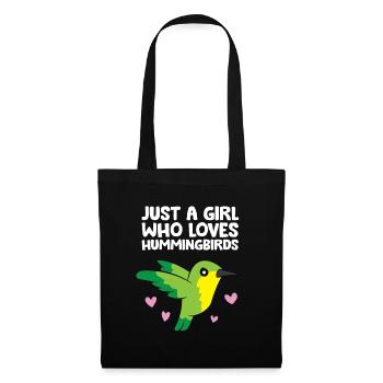 Just a Girl Who Loves Hummingbirds - Tote Bag - black - Front