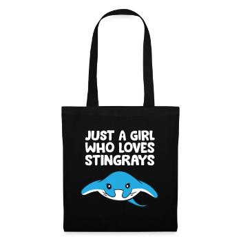 Just a Girl Who Loves Stingrays - Tote Bag - black - Front