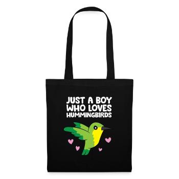Just a Boy Who Loves Hummingbirds - Tote Bag - black - Front