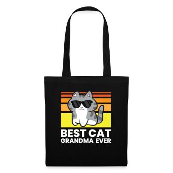 Meilleure grand-mère de chat de tous les temps - Sac en tissu - noir - Devant