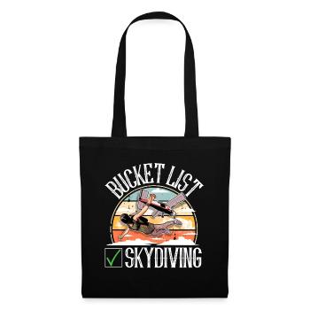 Skydiving Parachuting Parachute - Tote Bag - black - Front