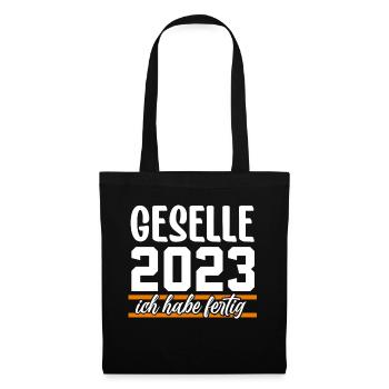 Geselle 2023 Gesellenprüfung - Stoffbeutel - Schwarz - Vorne