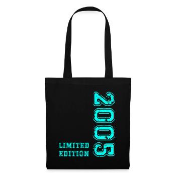 18e anniversaire né en 2005 18 ans - Sac en tissu - noir - Devant